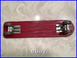 Vintage Tresco Official Skee-Skate Board Metal Wheels Wooden 18.5 Long