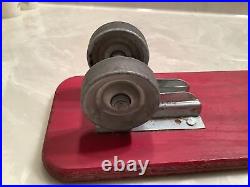 Vintage Tresco Official Skee-Skate Board Metal Wheels Wooden 18.5 Long