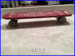 Vintage Tresco Official Skee-Skate Board Metal Wheels Wooden 18.5 Long