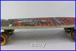 Vintage Valterra Alley Cat I Shred 1987 Skateboard with Trucks & Yellow Wheels
