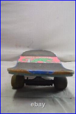 Vintage Valterra Guardian Skateboard 1985 Dragon Green Pink Blue Made USA