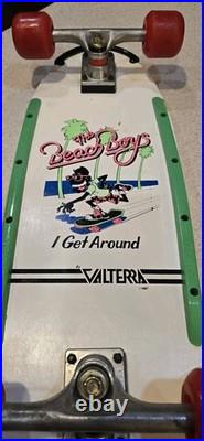 Vintage Valterra The Beach Boys I get around Skateboard 1987 Old School