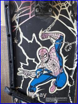 Vintage Variflex Skateboard 1990 Spider-Man Marvel Skate Wooden Board RARE