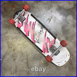 Vintage Variflex Skateboard Pink White Old School Street Rage II Wheels 80s 90s