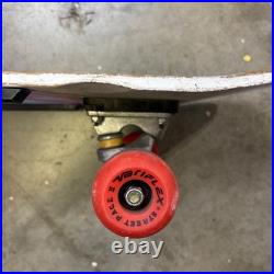 Vintage Variflex Skateboard Pink White Old School Street Rage II Wheels 80s 90s