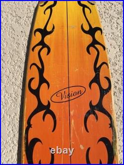 Vintage Vision Pin Tail Longboard Skateboard Deck Only Sidewalk Surfboard 46