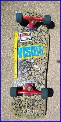 Vintage Vision Skateboards Punk Skulls 80s Skateboard