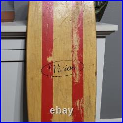 Vintage Vision Street Wear Longboard Skateboard Deck Sidewalk Surfboard 46 Red Vintage Vision Street Wear Longboard Skateboard Deck Sidewalk Surfboard 46 Red