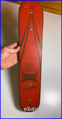 Vintage Wood Hot Dogger Ski Board Skateboard Torrance California METAL WHEELS Vintage Wood Hot Dogger Ski Board Skateboard Torrance California METAL WHEELS