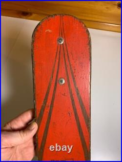 Vintage Wood Hot Dogger Ski Board Skateboard Torrance California METAL WHEELS Vintage Wood Hot Dogger Ski Board Skateboard Torrance California METAL WHEELS
