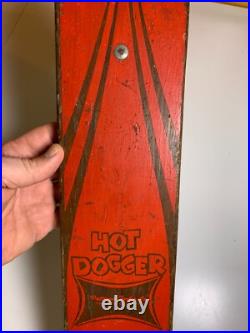Vintage Wood Hot Dogger Ski Board Skateboard Torrance California METAL WHEELS Vintage Wood Hot Dogger Ski Board Skateboard Torrance California METAL WHEELS