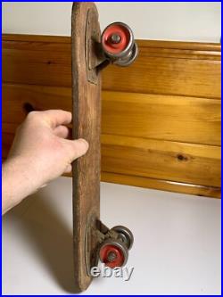 Vintage Wood Hot Dogger Ski Board Skateboard Torrance California METAL WHEELS Vintage Wood Hot Dogger Ski Board Skateboard Torrance California METAL WHEELS