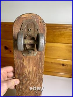 Vintage Wood Hot Dogger Ski Board Skateboard Torrance California METAL WHEELS Vintage Wood Hot Dogger Ski Board Skateboard Torrance California METAL WHEELS