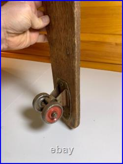 Vintage Wood Hot Dogger Ski Board Skateboard Torrance California METAL WHEELS Vintage Wood Hot Dogger Ski Board Skateboard Torrance California METAL WHEELS