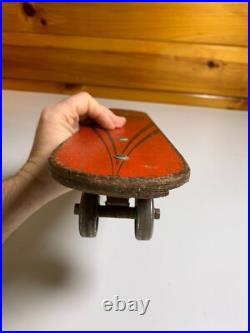 Vintage Wood Hot Dogger Ski Board Skateboard Torrance California METAL WHEELS Vintage Wood Hot Dogger Ski Board Skateboard Torrance California METAL WHEELS