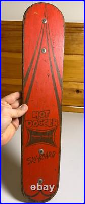 Vintage Wood Hot Dogger Ski Board Skateboard Torrance California METAL WHEELS Vintage Wood Hot Dogger Ski Board Skateboard Torrance California METAL WHEELS
