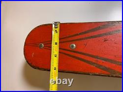 Vintage Wood Hot Dogger Ski Board Skateboard Torrance California METAL WHEELS Vintage Wood Hot Dogger Ski Board Skateboard Torrance California METAL WHEELS