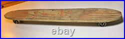 Vintage Wood Wooden Longboard Skateboard Metal Wheels Sidewalk Surfboard 35 Vintage Wood Wooden Longboard Skateboard Metal Wheels Sidewalk Surfboard 35
