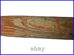 Vintage Wood Wooden Longboard Skateboard Metal Wheels Sidewalk Surfboard 35 Vintage Wood Wooden Longboard Skateboard Metal Wheels Sidewalk Surfboard 35