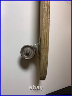 Vintage Wood Wooden Longboard Skateboard Metal Wheels Sidewalk Surfboard 35 Vintage Wood Wooden Longboard Skateboard Metal Wheels Sidewalk Surfboard 35