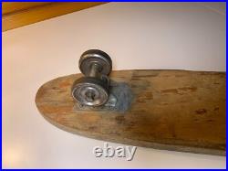 Vintage Wood Wooden Longboard Skateboard Metal Wheels Sidewalk Surfboard 35 Vintage Wood Wooden Longboard Skateboard Metal Wheels Sidewalk Surfboard 35