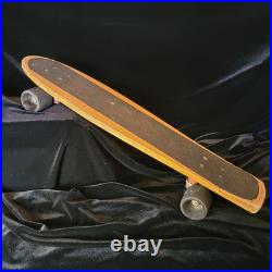 Vintage Wooden 60s Skateboard From Virginia Beach W Vintage Stickers
