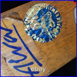 Vintage Wooden 60s Skateboard From Virginia Beach W Vintage Stickers
