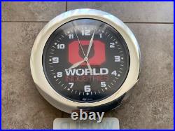 Vintage World Industries Shop Clock & Dealer Sticker Steve Rocco, Devilman Vintage World Industries Shop Clock & Dealer Sticker Steve Rocco, Devilman