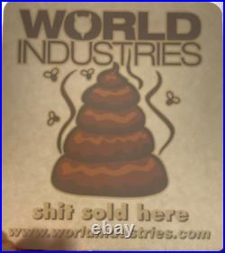 Vintage World Industries Shop Clock & Dealer Sticker Steve Rocco, Devilman Vintage World Industries Shop Clock & Dealer Sticker Steve Rocco, Devilman