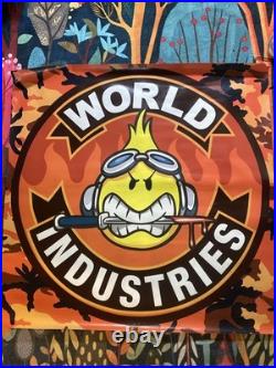 Vintage World Industries Skate Shop Display Banner Promo 4ft Vinyl Hard To Find Vintage World Industries Skate Shop Display Banner Promo 4ft Vinyl Hard To Find