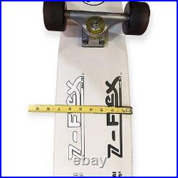 Vintage Z-Flex Jay Adams Design Skateboard and Wheels White GREAT condition