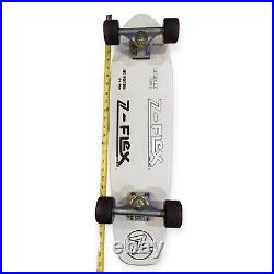 Vintage Z-Flex Jay Adams Design Skateboard and Wheels White GREAT condition