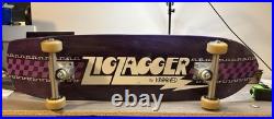 Vintage ZigZagger by KROOKED Skateboard 32 with trucks and wheels