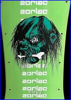 Vintage Zorlac Skateboard Deck Fluorescent Green Pushead Art