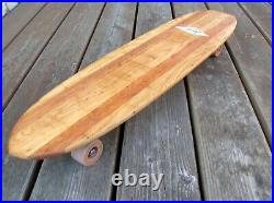 Vintage hobie 5 stringer multi wooden sidewalk surfboard skateboard super surfer