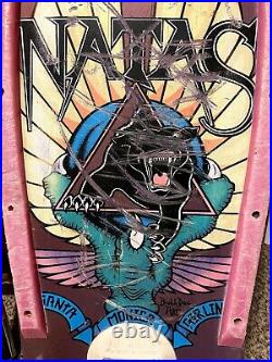 Vintage natas bulldog panther complete skateboard survivor