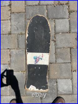 Vintage santa cruz slasher skateboard
