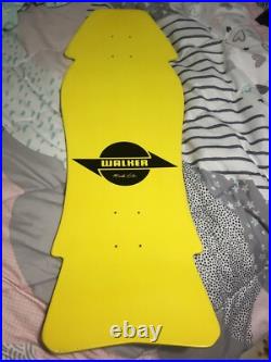 Vintage skateboard. Og Nos Rare Mark Lake. Walker Nightmare. Yellow Pride Rare