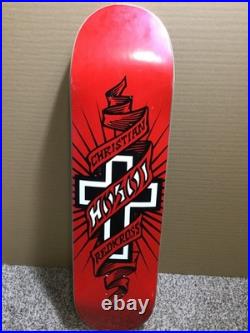 Vintage skateboard deck Black Label Christian Hosoi Red Kross Rising Sun Graphic