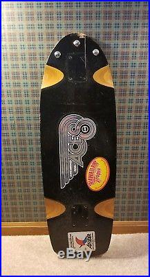 Vintage skateboard deck G&S Dennis Martinez Fibreflex Flying Aces OG 1970's