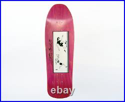 Vintage skateboard deck New School 1990s OG NOS purple color Fred Smith 3