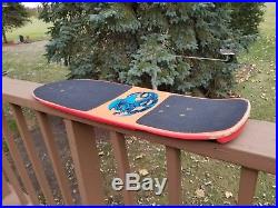 Vintage skateboard deck Powell Peralta Skull and Sword Hot Pink Very Nice OG 80s