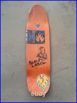 Vintage skateboard neil blender art black label salman agah nos skate deck