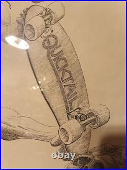 Vintage vernon courtlandt quicktail Powell skateboards bones poster Vintage vernon courtlandt quicktail Powell skateboards bones poster