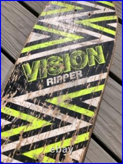 Vintage vision skateboard deck, thrasher, ripper, shredder