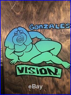 Vision Mark Gonzales Deck Nos Original Rare Fat Lady Signed 80s Skateboard