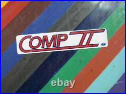Vtg 1970s Sims skateboard sticker original Comp II Wheels red