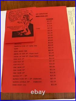 Vtg 1970s Skateboard Dealer Advertisements RARE Ermico Stroker Hobie Skatebrake