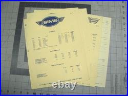 Vtg 1970s skateboard Sims catalog price sheet Folmer Lamar Ayres
