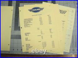 Vtg 1970s skateboard Sims catalog price sheet Folmer Lamar Ayres